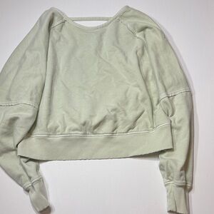 American Eagle Outfitters Light Sage Green Sweatshirt